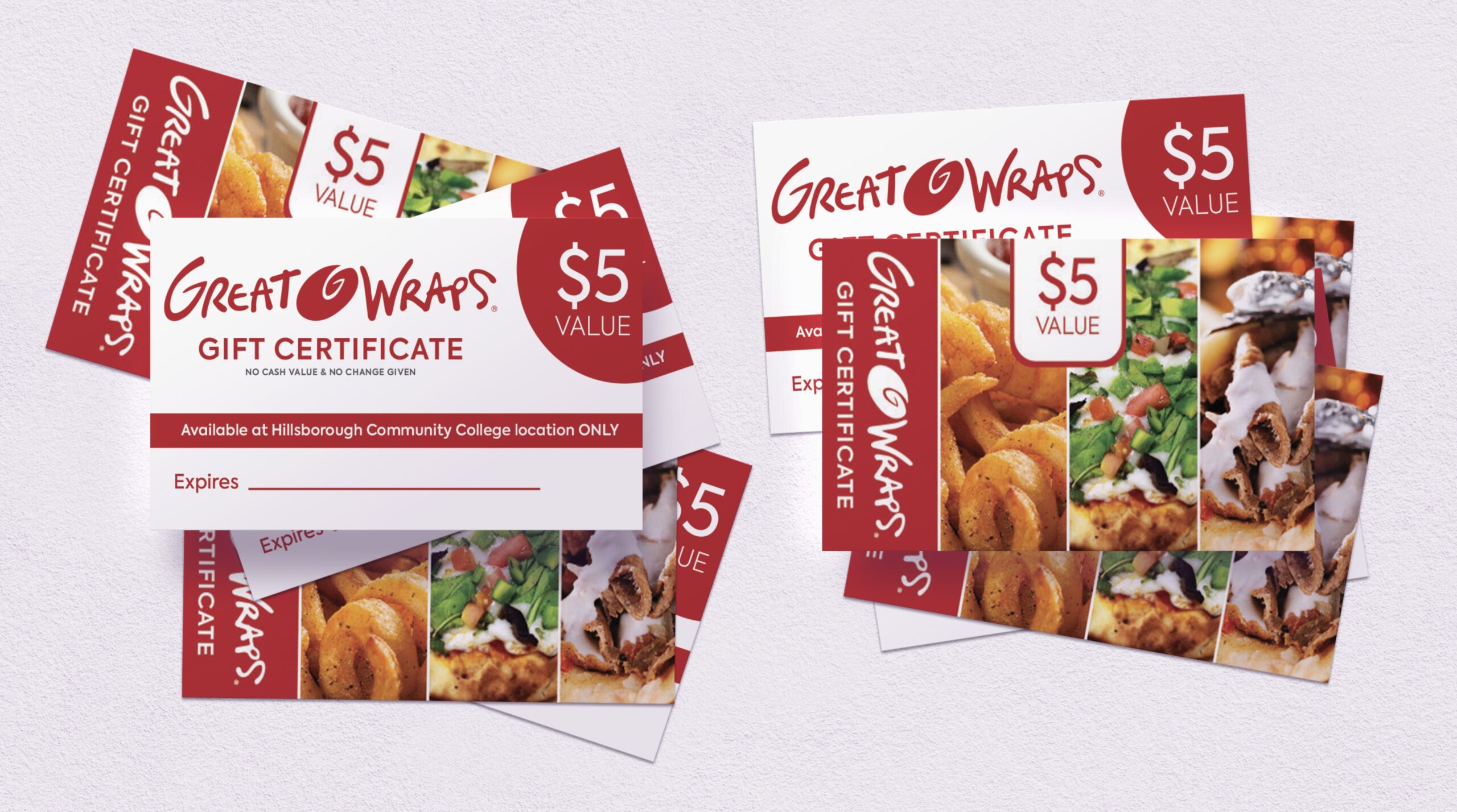 great wraps - gift certificate - graphic design marketing