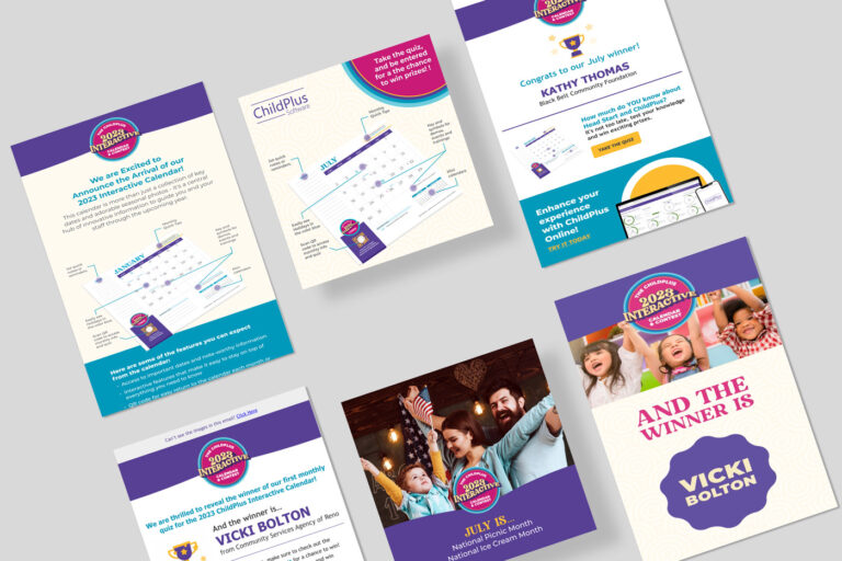 2023 ChildPlus Interactive Calendar & Contest Campaign - Email & Social Media